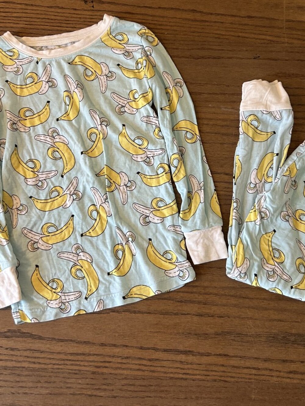 Little Sleepies 2-Piece Long-Sleeve/Pant Pajamas; Bananas; Bamboo; Unisex 4T